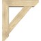 Ekena Millwork Traditional Slat Rough Sawn Bracket w/ Offset Brace, Douglas Fir, 8"W x 34"D x 38"H BKT0806X34X38TRA06RDF - alternate 4